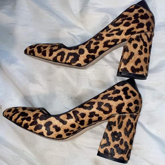 Sam Edelman Kassidy real calf fur Leopard print 6.5 - Picture 3 of 9
